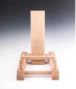 Pot-Easel - Natural oak finish